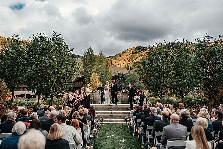 19 Ceremony Vail Autumn Wedding Eric Lundgren Photography Via MountainsideBride.com