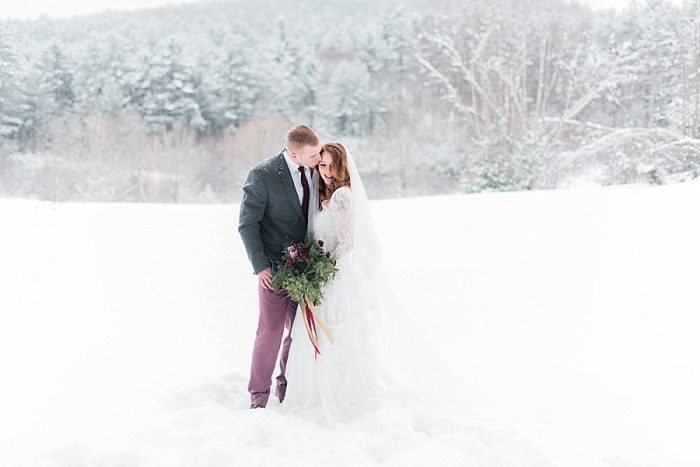 37 White Mountain New Hampshire Winter Wedding Inspiration Jesse Wyman Via MountainsideBride.com 