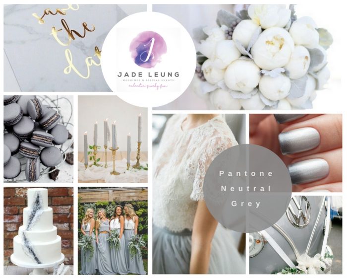 Pantone 2017 Wedding Inspiration Neutral Grey