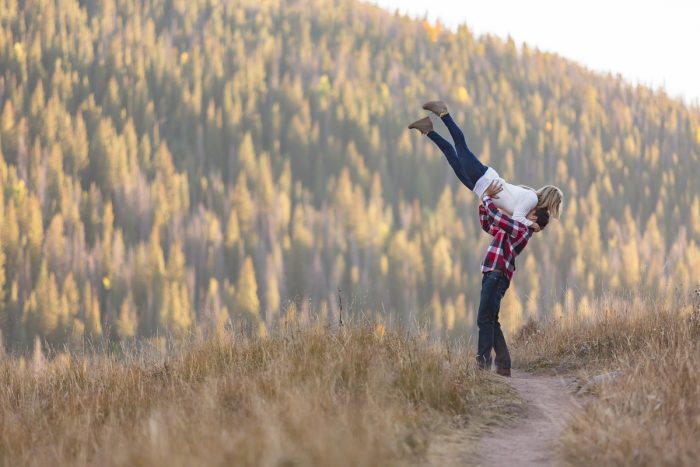 20 Fall Engagement In Vail Colorado Bergreen Photography Via MountainsideBride