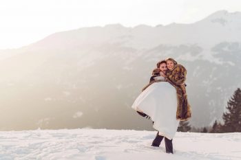 34 Switzerland Winter Wedding Nordica Photography Via MountainsideBride.com 100
