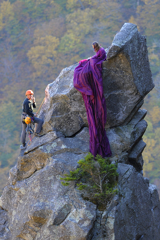 Purple Magesty Rest Jay Philbreck Cliff Side Wedding Photography Via MountainsideBride.com 