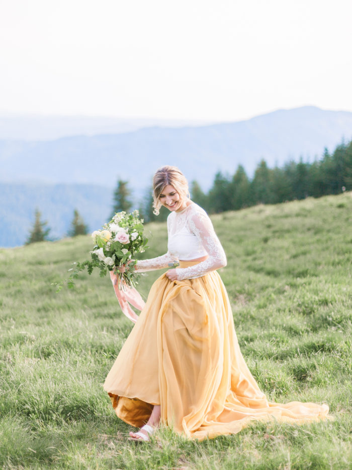 Mustard Yellow Wedding Skirts