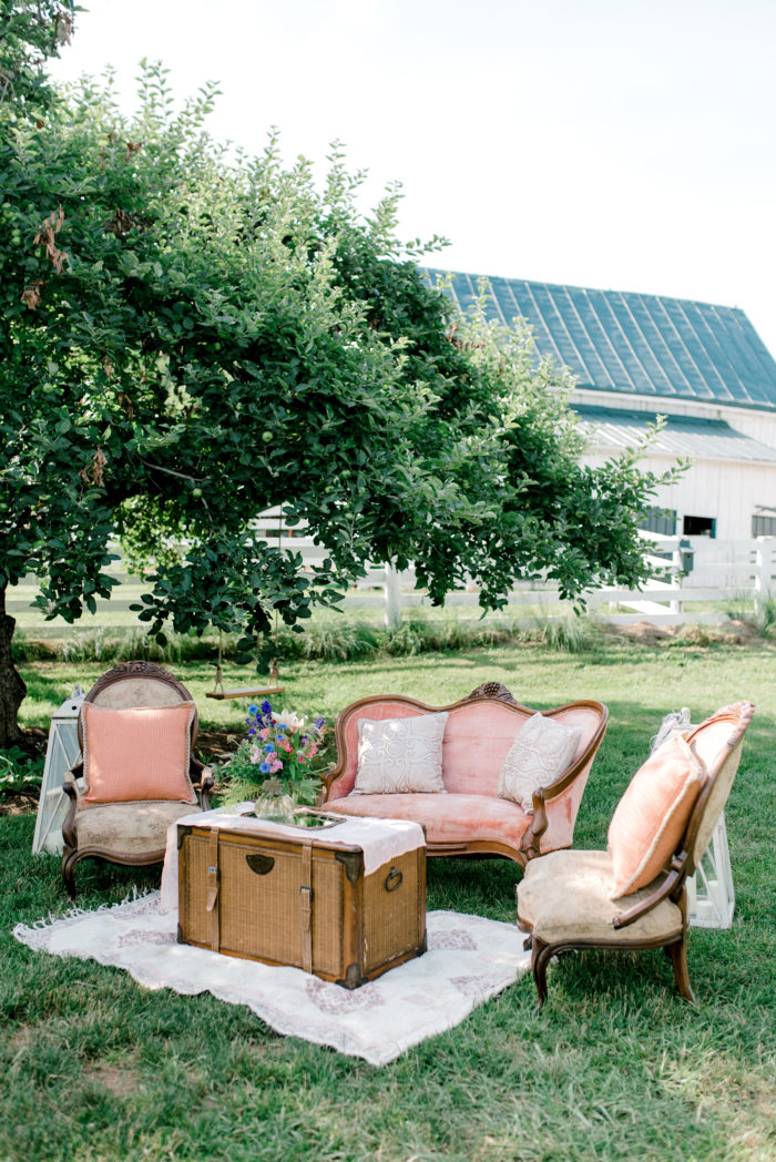 Peach Wedding Lounge