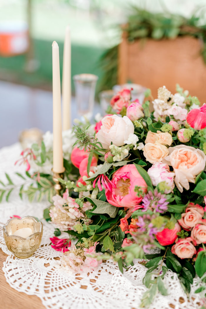Pink And Peach Wedding Flowers