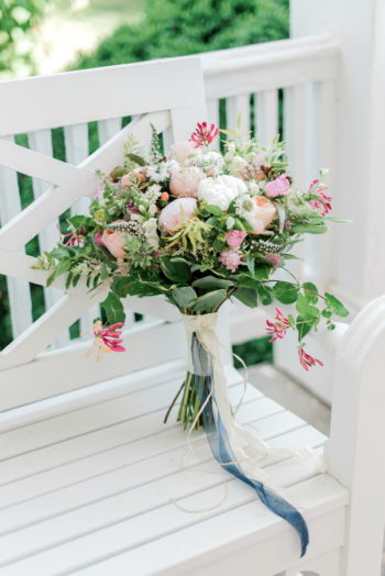 Pink And White Wedding Bouquets