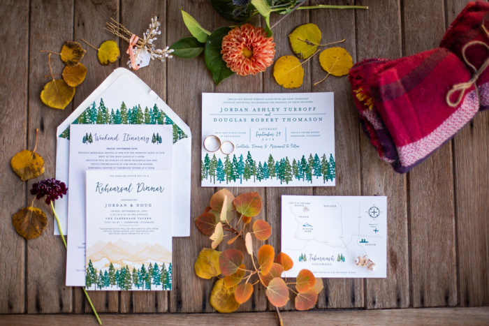 Wedding Invitations With Trees