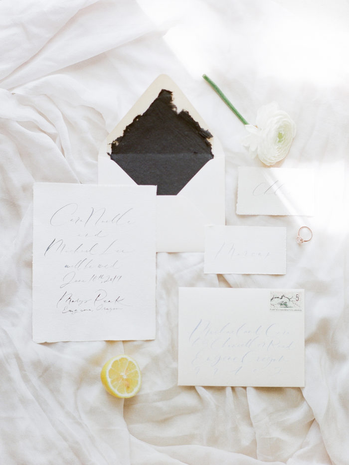 White And Gray Wedding Invitations