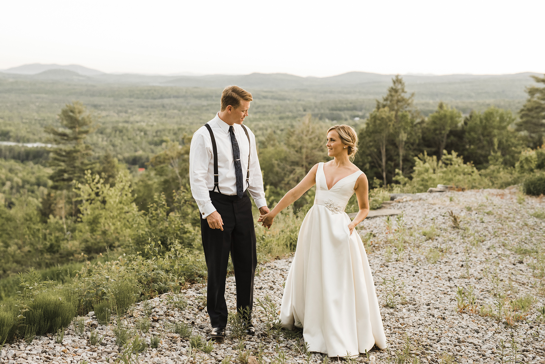Mint and Blush Appalachian Mountain Wedding in Maine