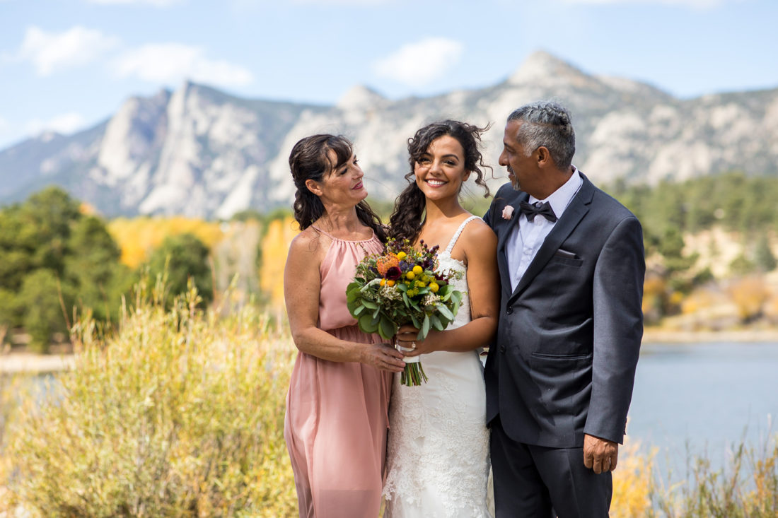 Fall Colored Mountain Wedding in Colorado – Mountainside Bride