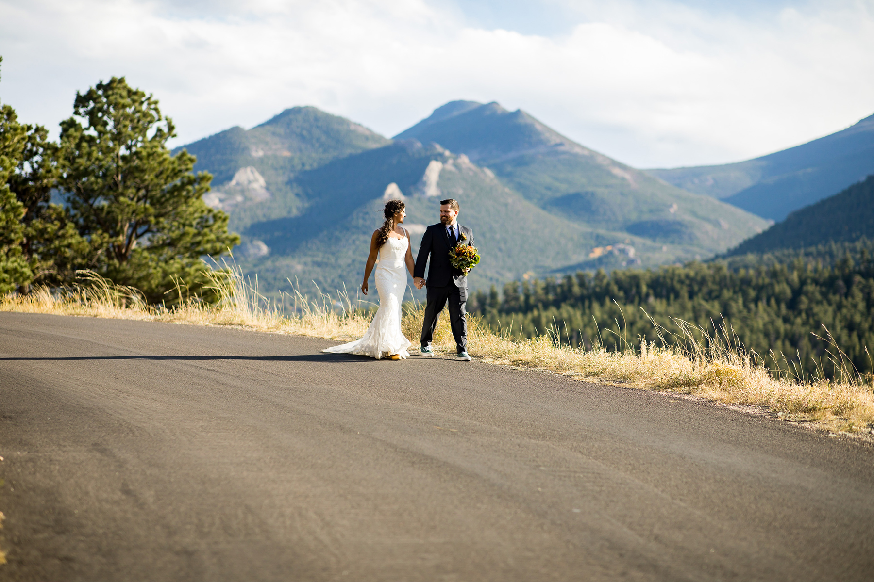 Fall Colored Mountain Wedding in Colorado