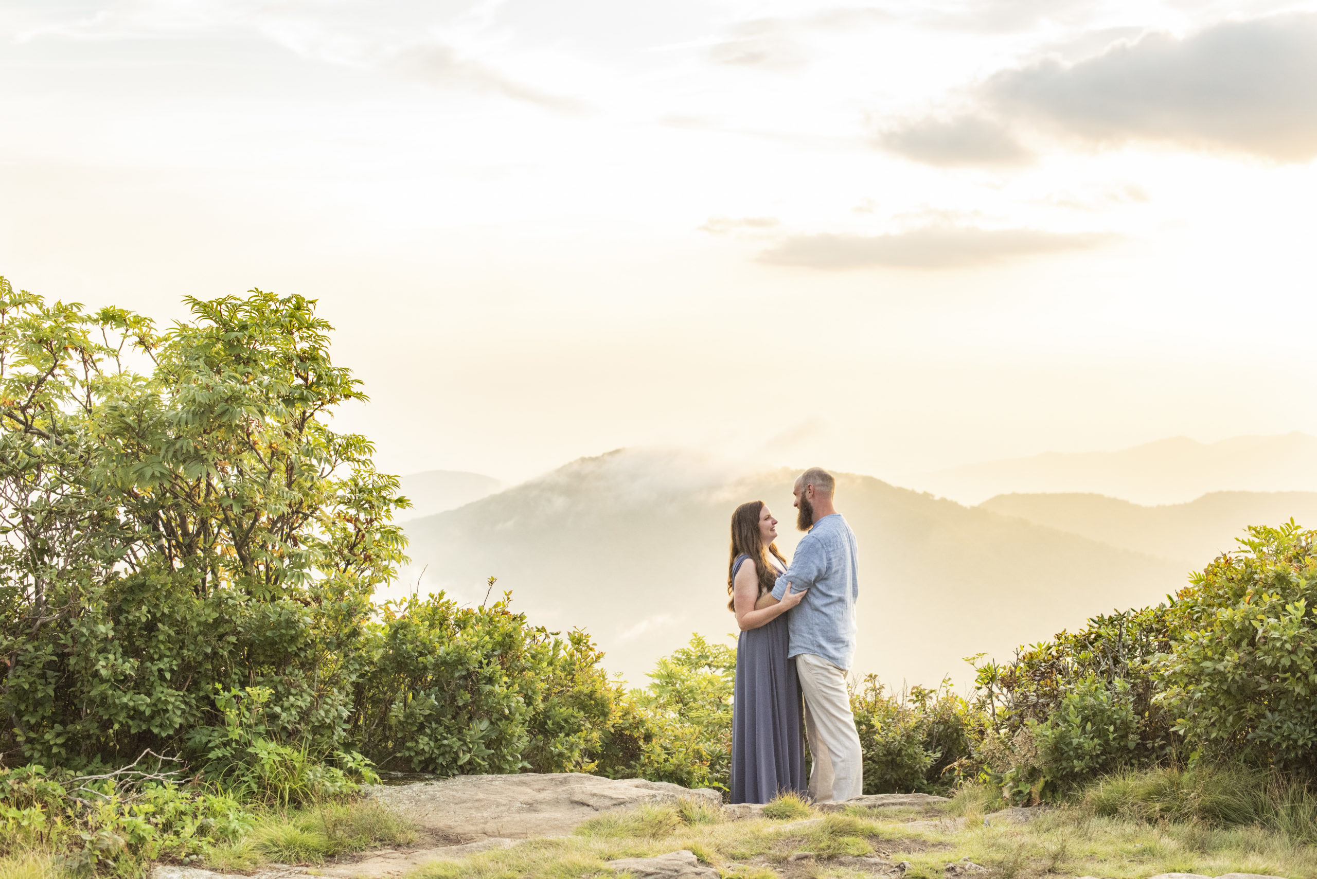 Sunset Engagement Session in the Blue Ridge Mountains
