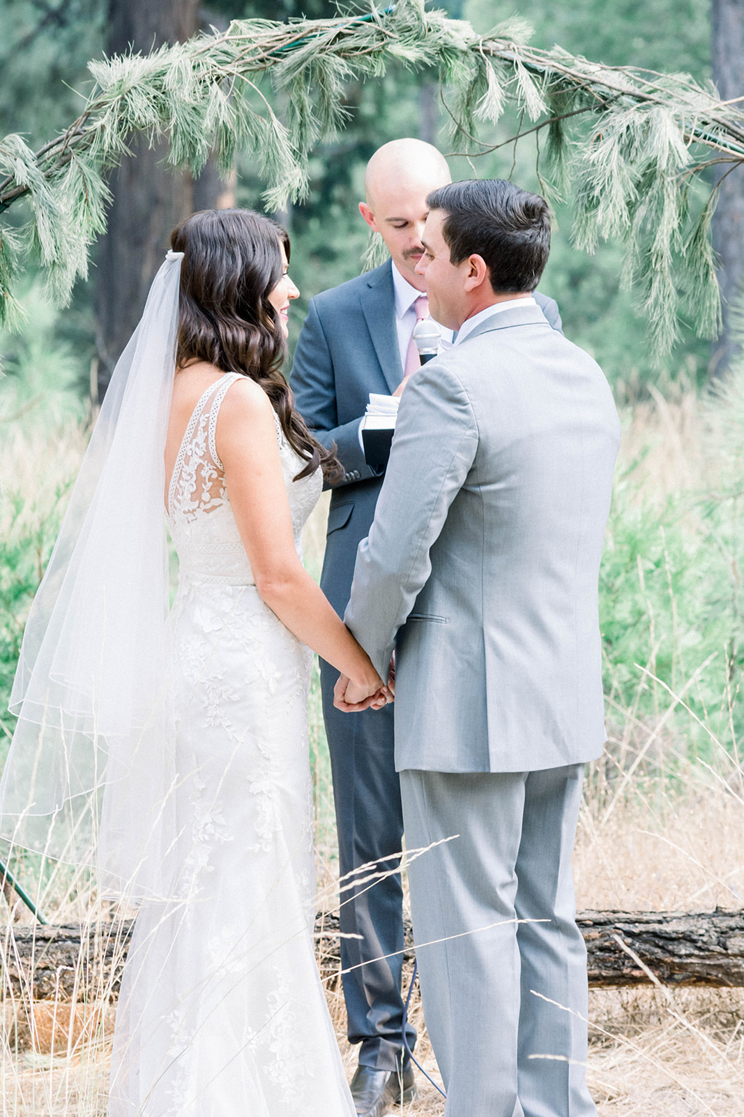 Intimate Rustic and Romantic Outdoor Wedding | Mountainside Bride