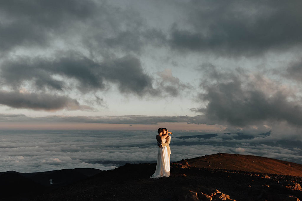 Beautiful Hawaiian Elopement + Epic Hiking Adventure | Mountainside Bride