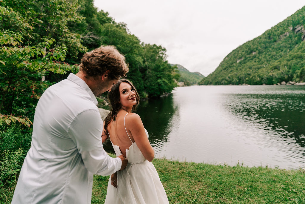mountain wedding, mountain bride, Adirondacks wedding, mountain elopement