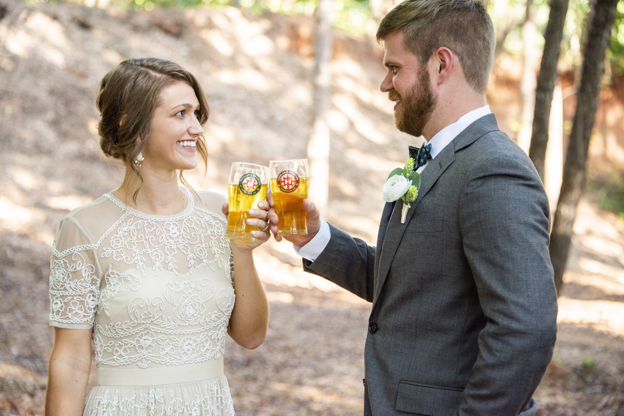 Rooftop Brewery Wedding in Blue Ridge Mountains